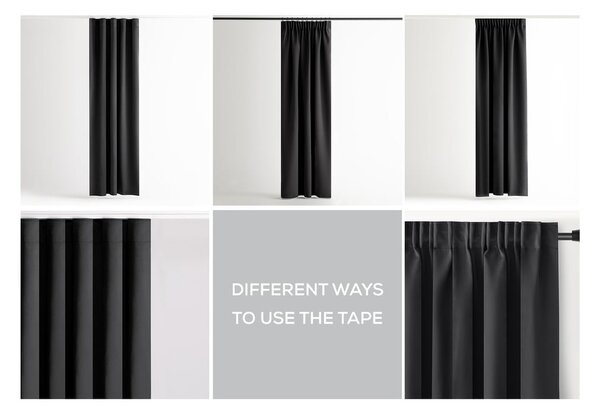 Tenda parzialmente oscurante nera 140x245 cm Kierra – Restilo