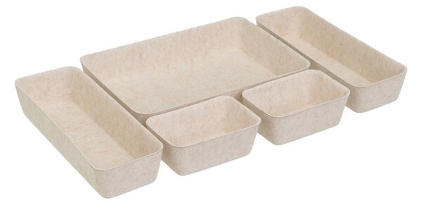 Set di organizer per cassetti in tessuto 5 pz – Casa Selección
