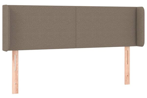Testiera ad Orecchio Tortora 147x16x78/88 cm in Tessuto