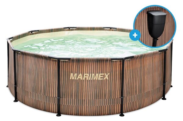 Piscina Florida 3,05x0,91 m con skimmer - Motivo TEAK