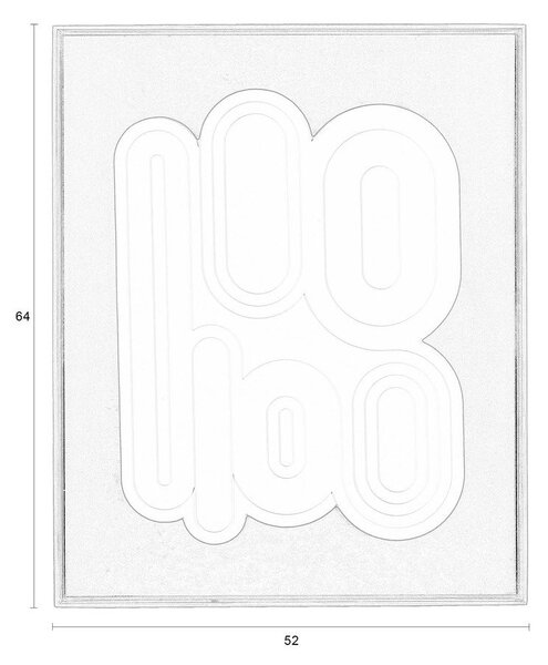 Dipinto in 3D con cornice inclusa 52x64 cm August – Zuiver