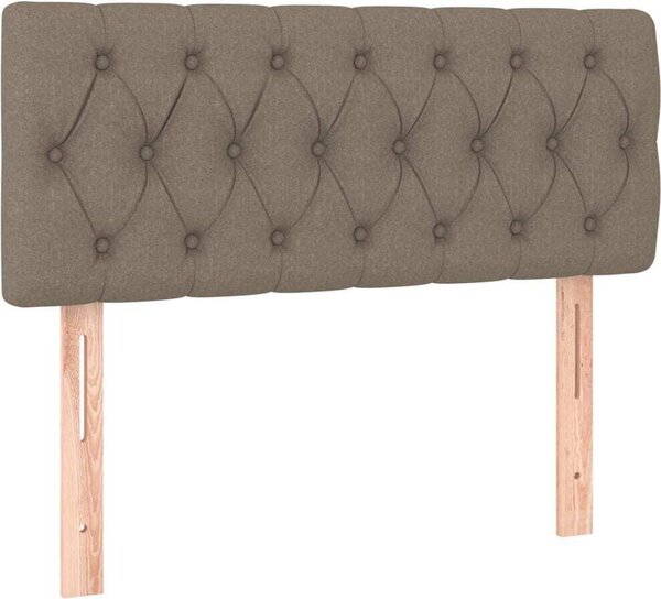 Testiera Tortora 100x7x78/88 cm in Tessuto