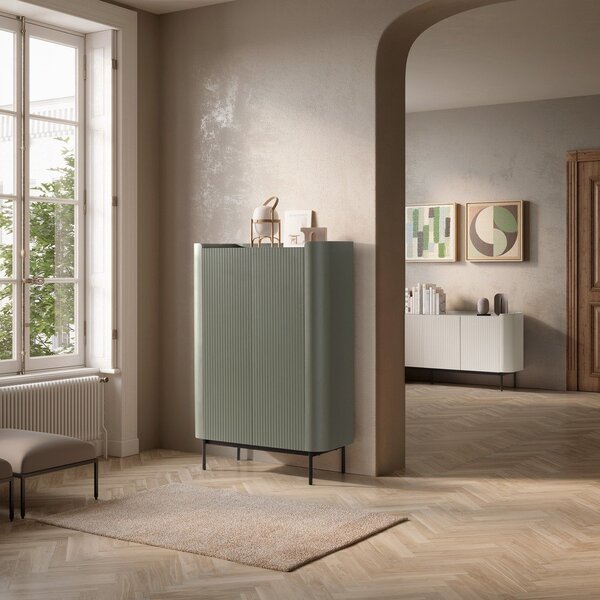 Cassettiera color crema 200x80x40 cm Willa – MOME