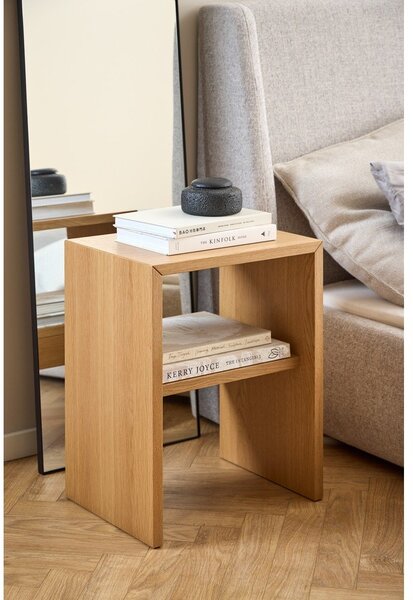 Comodino in colore naturale con effetto rovere Arlon - Actona
