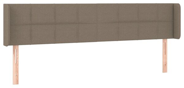 Testiera ad Orecchio Tortora 183x16x78/88 cm in Tessuto