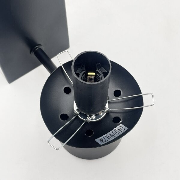 Lampada da parete SFERIO 1xE14/5W/230V nera/trasparente