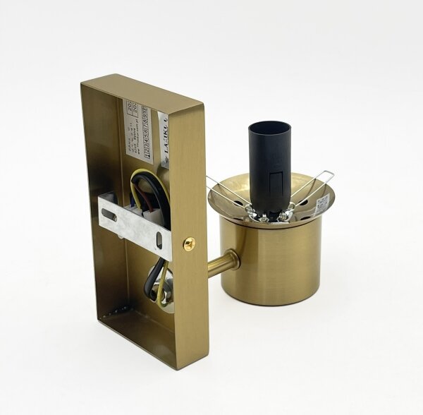 Lampada da parete SFERIO 1xE14/5W/230V ottone/beige fumé