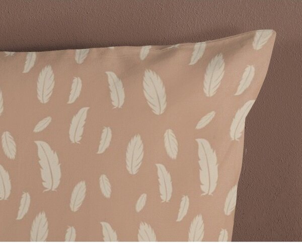 Set copripiumino e federa da bambini marrone/beige in cotone per letto singolo 140x200 cm Hay – Good Morning