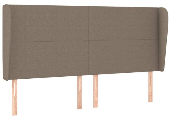 Testiera ad Orecchio Tortora 163x23x118/128 cm in Tessuto