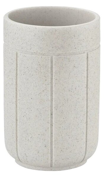 Portaspazzolino color crema in poliresina Kua – Blomus