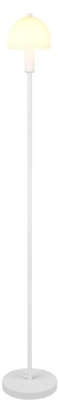 Lampada da terra bianca con paralume in vetro (altezza totale 120 cm) Glenn – Reality