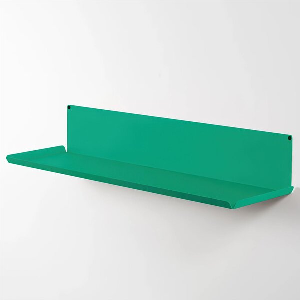 Mensola in metallo Fly-K � una mensola in metallo da muro Minimal Dimensioni 60x15x h 10 cm Portata massima 15 kg costituita da un unico elemento in acciaio verniciato Verde Smeraldo