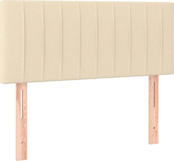 Testiera Crema 100x5x78/88 cm in Tessuto
