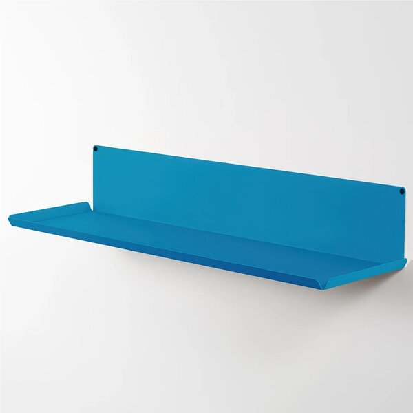 Mensola in metallo Fly-K � una mensola in metallo da muro Minimal Dimensioni 60x15x h 10 cm Portata massima 15 kg costituita da un unico elemento in acciaio verniciato Blu Lago