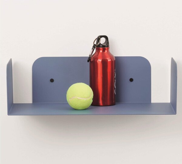 Mensola in metallo SMARTY da muro Minimal Dimensioni 40x20x h 12 cm Portata massima 17.8 kg in acciaio verniciato Carta da Zucchero RAL 5014 goffrato
