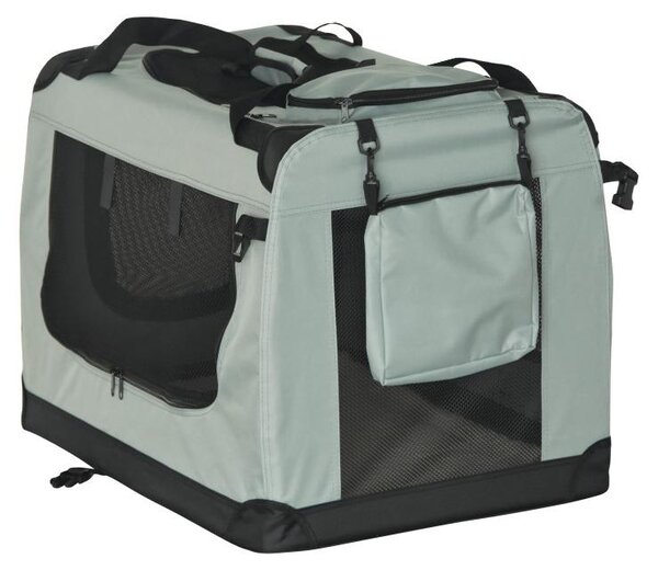 Rebel RA-1302 Borsa da trasporto pieghevole per animali M 60 x 42 x 42 cm, grigia