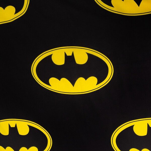 Set copripiumino e federa da bambini in cotone per letto singolo 140x200 cm Batman "The Emblem" – Jerry Fabrics