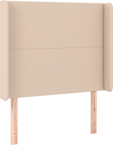 Testiera ad Orecchio Cappuccino 93x16x118/128 cm in Pelle finta