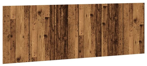 Testiera a Parete Legno Antico 240x1,5x80 cm in Truciolato