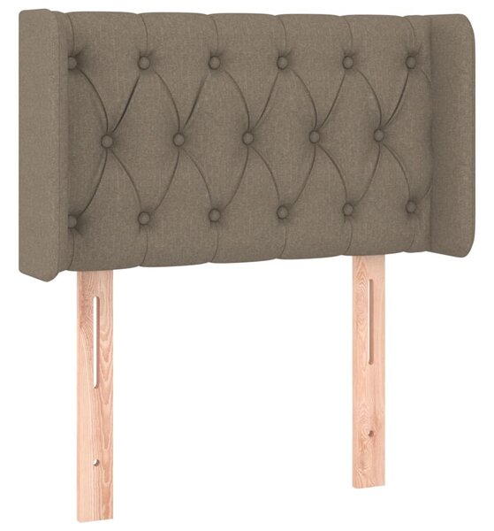 Testiera ad Orecchio Tortora 83x16x78/88 cm in Tessuto