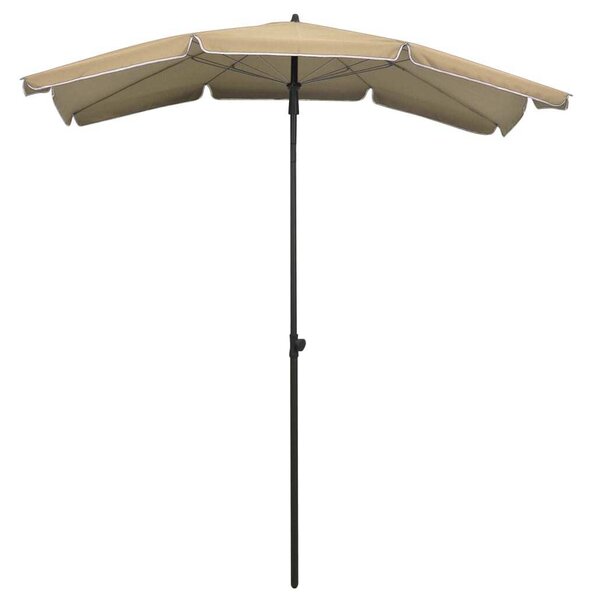 Ombrellone da Giardino con Palo 200x130 cm Tortora