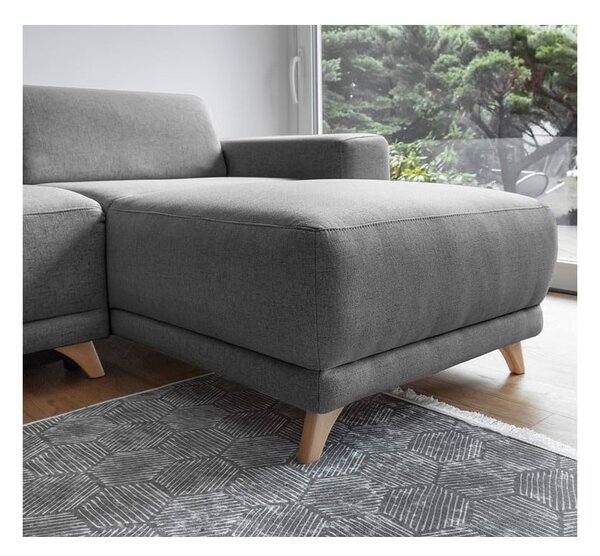 Divano angolare grigio allungabile e con contenitore Classy Sophie – Miuform