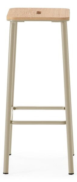 Set di sedie da bar color crema 2 pz (altezza della seduta 65 cm) Abba – Marckeric