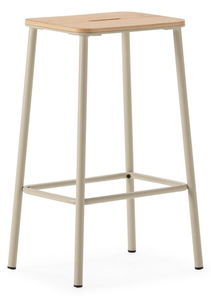 Set di sedie da bar color crema 2 pz (altezza della seduta 65 cm) Abba – Marckeric