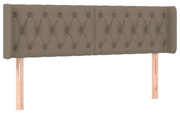 Testiera ad Orecchio Tortora 163x16x78/88 cm in Tessuto
