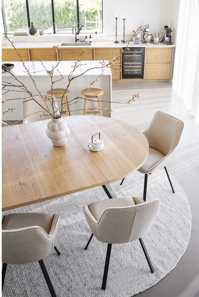 Piatto supplementare per tavolo da pranzo in rovere 135x50 cm Maddock - Rowico