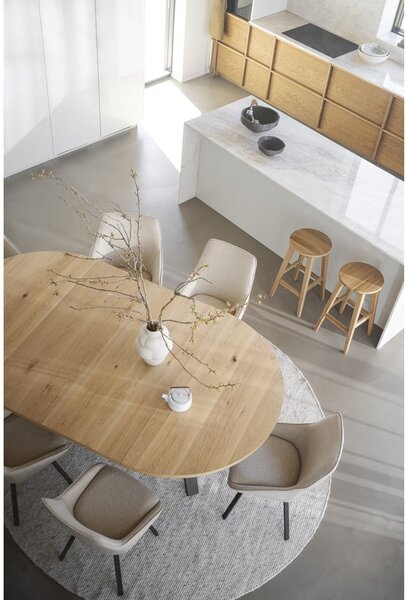 Piatto supplementare per tavolo da pranzo in rovere 135x50 cm Maddock - Rowico