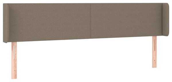 Testiera ad Orecchio Tortora 163x16x78/88 cm in Tessuto