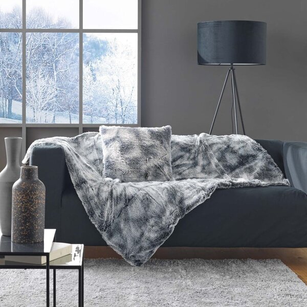 Cuscino decorativo in pelliccia finta 45x45 cm Antartic – douceur d'intérieur