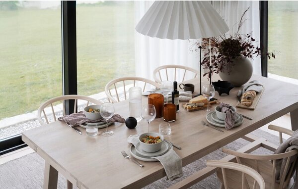 Tavolo da pranzo in rovere laccato opaco , 220 x 95 cm Brooklyn - Rowico