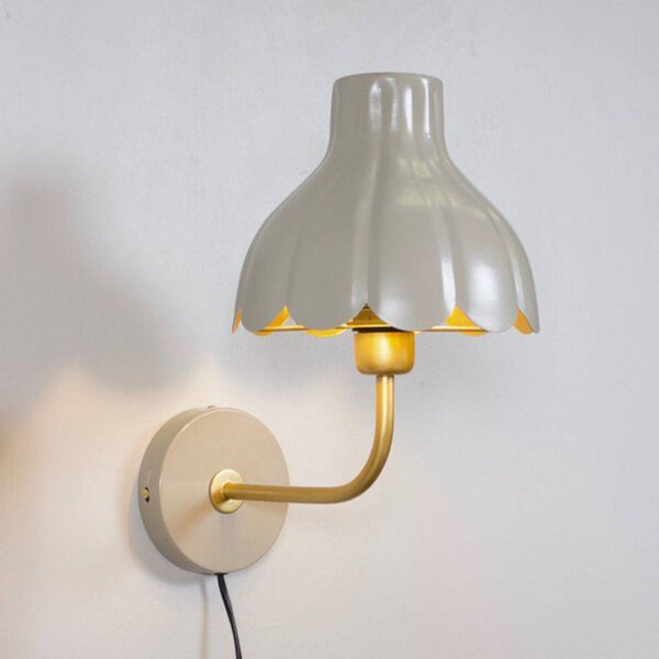PR Home Applique da parete Wells, Crema / Ambra, Soggiorno / Sala da pranzo, Metallo, Applique