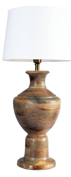 PR Home Lampada da tavolo Alma, Bianco / Opale, Soggiorno / Sala da pranzo, Legno, Lampada da tavolo