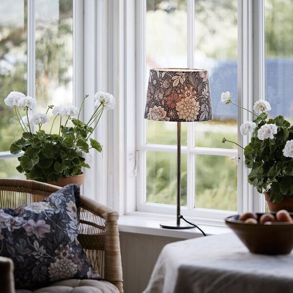 PR Home Lampada da tavolo Base Dahlia, Marrone / Ruggine, Soggiorno / Sala da pranzo, Metallo, Lampada da tavolo