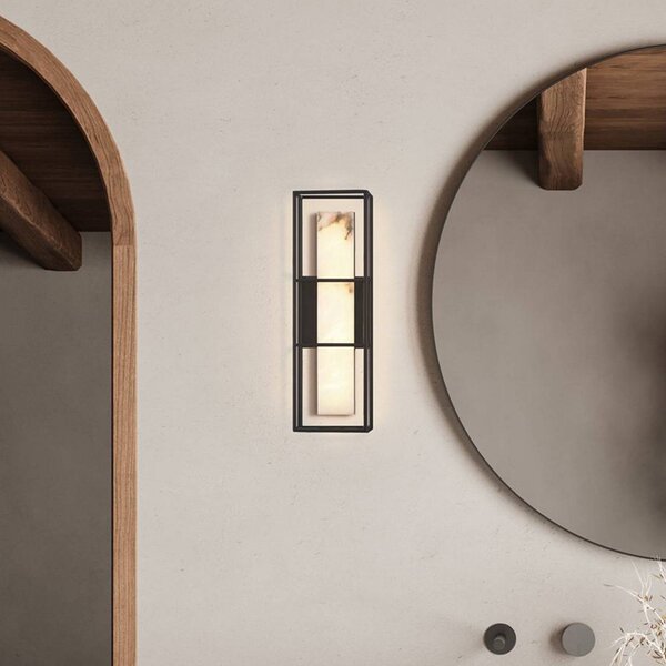 Quintiesse Applique da esterni BLAKLEY, dimmerabile, Nero, Bagno, Metallo, Applique da esterni
