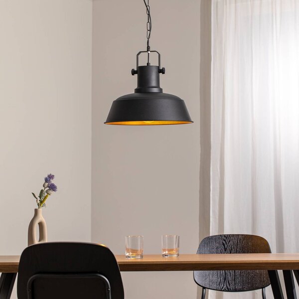 Lampada a sospensione Orema ROYALTECH, dimmerabile, Nero, Soggiorno / Sala da pranzo, Metallo, Vintage, Lampada a sospensione
