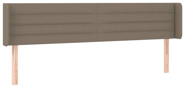 Testiera ad Orecchio Tortora 163x16x78/88 cm in Tessuto