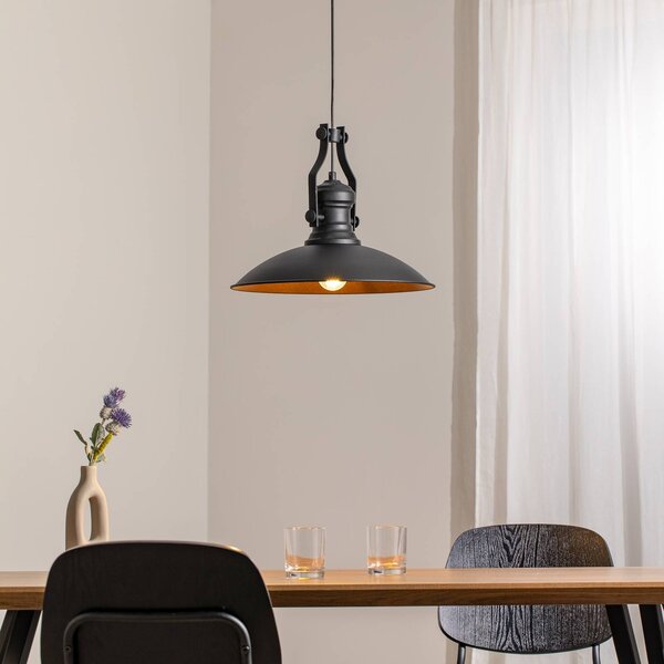 Lampada a sospensione Fimda ROYALTECH, dimmerabile, Nero, Soggiorno / Sala da pranzo, Metallo, Lampada a sospensione