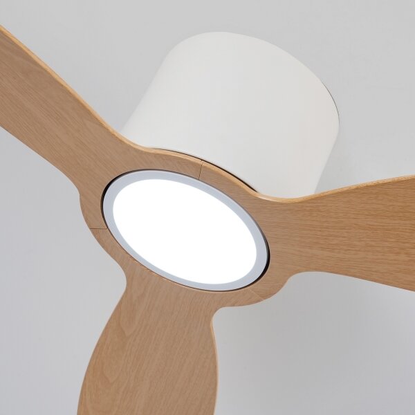 ZEVENTI - Ventilatore da soffitto LED VENTORA LED/24W/230V Wi-Fi Tuya bianco/rovere + telecomando