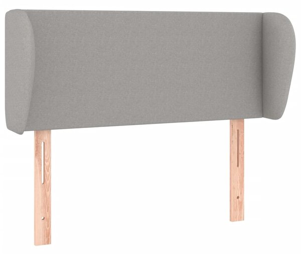Testiera ad Orecchio Grigio Chiaro 83x23x78/88 cm in Tessuto