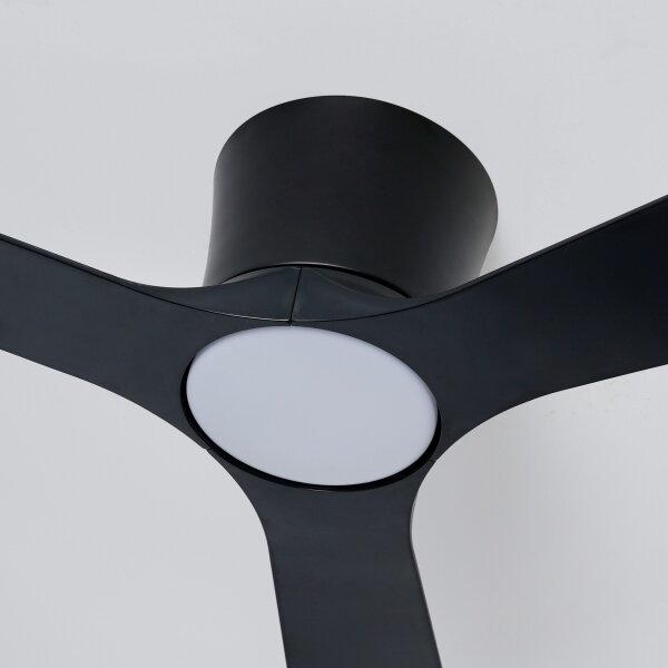 ZEVENTI - Ventilatore da soffitto LED AUREX LED/24W/230V Wi-Fi Tuya nero + telecomando