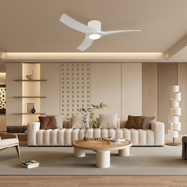 ZEVENTI - Ventilatore da soffitto a LED ORBITO LED/24W/230V Wi-Fi Tuya bianco + telecomando