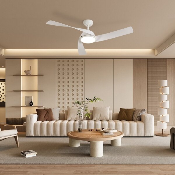 ZEVENTI - Ventilatore da soffitto LED AERYS LED/24W/230V Wi-Fi Tuya bianco + telecomando