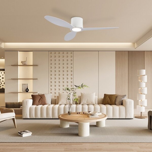 ZEVENTI - Ventilatore da soffitto LED VENTORA LED/24W/230V Wi-Fi Tuya bianco + telecomando
