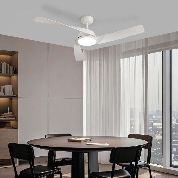 ZEVENTI - Ventilatore da soffitto LED AERYS LED/24W/230V Wi-Fi Tuya bianco + telecomando