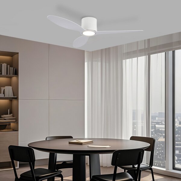 ZEVENTI - Ventilatore da soffitto LED VENTORA LED/24W/230V Wi-Fi Tuya bianco + telecomando