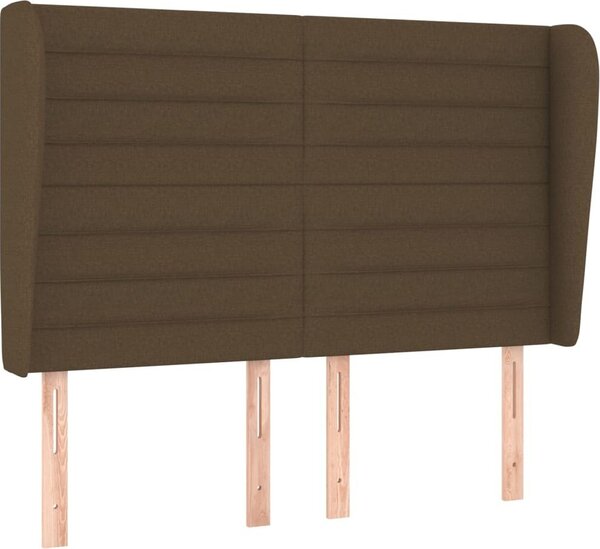 Testiera ad Orecchio MarroneScuro147 x 23 x 118/128cm inTessuto